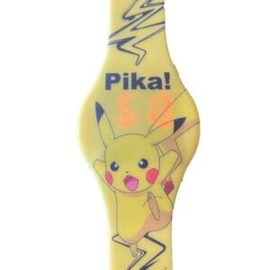 ⭐️‎ Pokemon Nintendo Pika Accutime Watch Yellow Digital Wristwatch Light Up